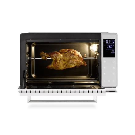 Mikrobangų krosnelė Caso | Compact orkaitė | Bake & Style 26 Touch | Easy Clean | Compact | 1500 W | Sidabrinis