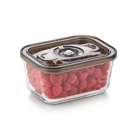 Caso stiklinis vakuuminis indas su plastikiniu dangteliu | VacuBoxx Eco M | Skaidrus