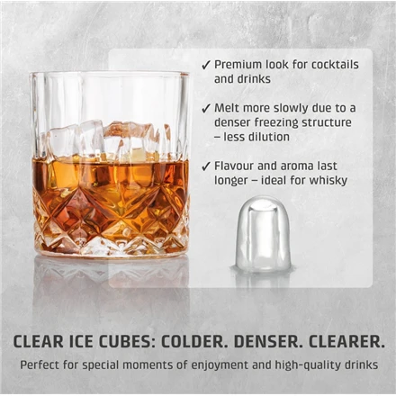 Caso ledo kubelių gaminimo aparatas | Clear Ice Advanced | Galia 130 W | Talpa 1,5 l | Matinis juodas