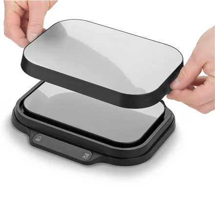 Virtuvinės svarstyklės Caso Kitchen and Precision scales | KitchenDuo | Ekranas type LED | Juodas/Nerūdijantis plienas