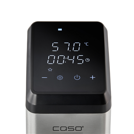 Caso SousVide Stick | SV 2000 Pro | Power 2000 W | Temperature control | Juodas/Stainless Steel
