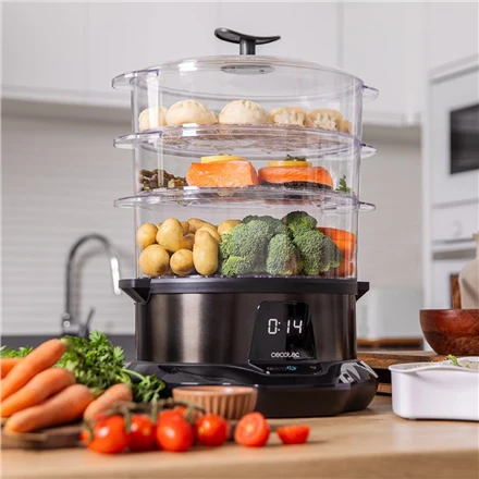 Garų puodas Cecotec maisto garintuvas | Vapovita 3000 Pro | 1000 W | Krepšelių skaičius: 3
