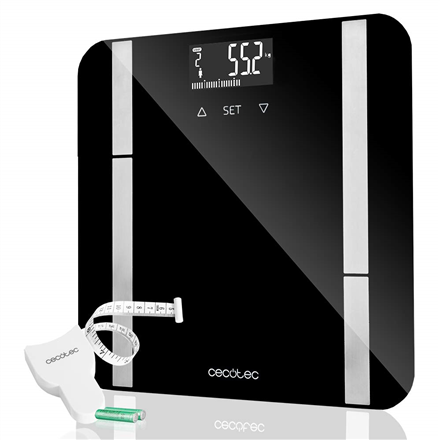 Svarstyklės Cecotec | Smart Bathroom Scale | Surface Precision 9450 Full Healthy | Maximum weight (capacity) 180 kg | Accuracy 100 g | Juodas