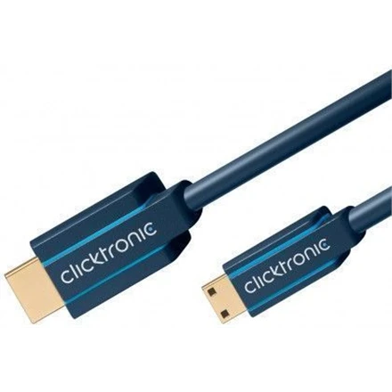 Clicktronic 70322 Mini-HDMI™ adapterio laidas su eternetu, 2m