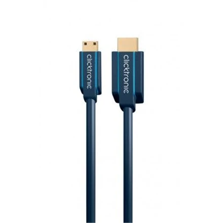 Clicktronic 70322 Mini-HDMI™ adapterio laidas su eternetu, 2m