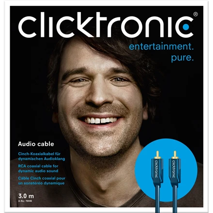 Clicktronic RCA garso kabelio pakuotė