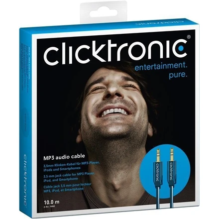 Clicktronic 10 m 3,5 mm garso laido įpakavimas
