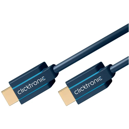 Clicktronic HDMI laidas - dvigubi mėlyni kištukai