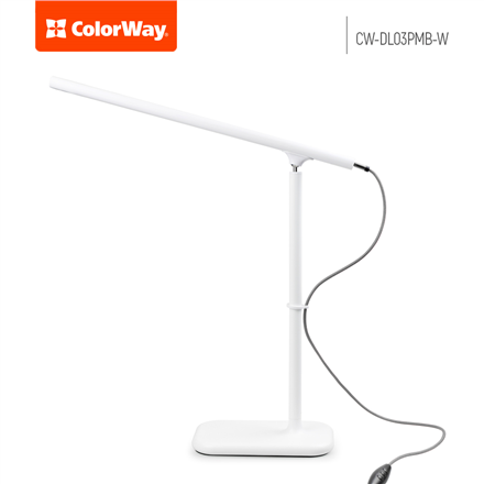 „ColorWay“ LED stalinė lempa, nešiojama ir universali, su įmontuota baterija | Šviesos temperatūra: 2800–3200 K, natūrali šviesa: 4000–4500 K, balta šviesa 6000–6500 K | Stalinė lempa