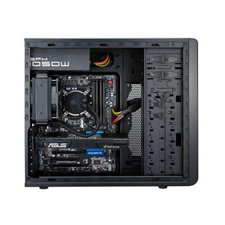 Cooler Master Force 500 USB 3.0 x1, USB 2.0 x2, Mic x1, Spk x1, Juodas, ATX, Maitinimo šaltinis nėra