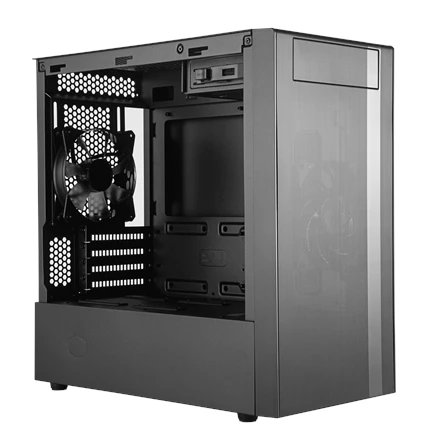 Cooler Master MasterBox NR400 be ODD MCB-NR400-KGNN-S00 Juodas, Micro ATX, Mini ITX, Maitinimo blokas Komplektuojamas Ne