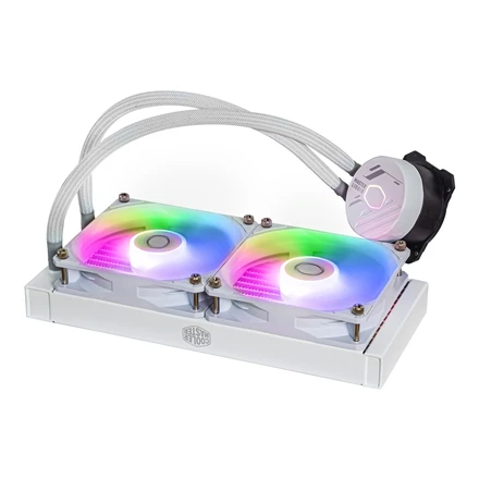 COOLER MASTER CPU vandens aušinimas Masterliquid 240L Core ARGB Baltas