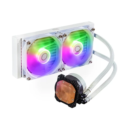 COOLER MASTER CPU vandens aušinimas Masterliquid 240L Core ARGB Baltas