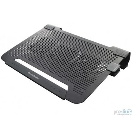 Cooler Master NotePal U3 Plus nešiojamojo kompiuterio aušintuvas iki 19" 1,1kg, Juodas, 435 x 333 x 76 mm