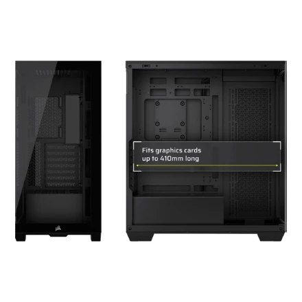 Kompiuterio korpusas Corsair 3500X Mid-Tower, Juodas (CC-9011276-WW)