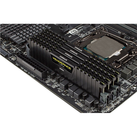 RAM CORSAIR DDR4 2666MHz 32GB Kit 2x16GB Vengeance LPX Juodas Skylake 1.2V XMP2.0