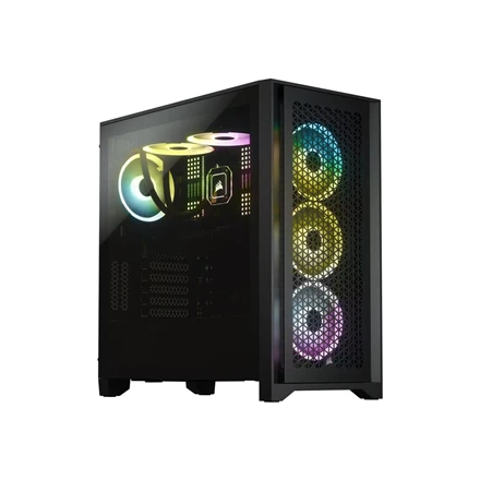 CORSAIR 4000D Airflow grūdinto stiklo vidurinio bokšto Juodas dėklas