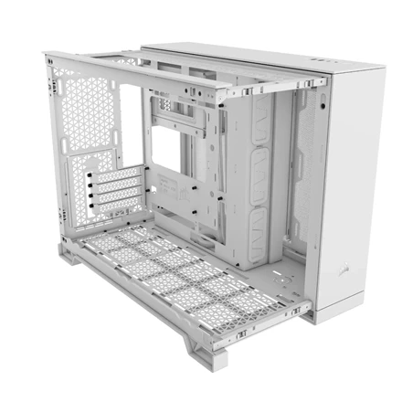 Corsair Dual Chamber PC Case | 2500D AIRFLOW | Mid Tower | Micro-ATX | Baltas