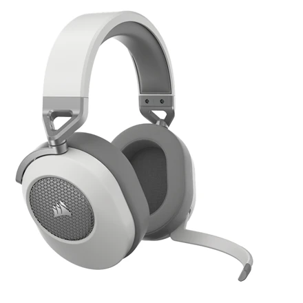 Corsair HS65 belaidės žaidimų ausinės, baltos