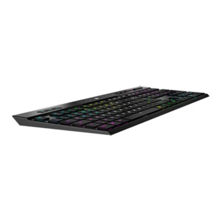 Corsair Klaviatūra | K100 AIR | Mechaninė klaviatūra žaidimams | Wireless/su laidu | Nordic | Bluetooth | Juodas | USB Type-A | CHERRY MX Ultra LP TACTILE