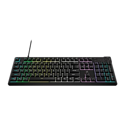 Corsair Klaviatūra | K55 CORE RGB | Klaviatūra žaidimams | su laidu | Nordic | Juodas | USB Type-A | Rubber Dome