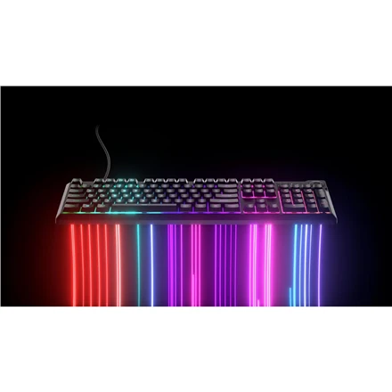 Corsair Klaviatūra | K55 CORE RGB | Klaviatūra žaidimams | su laidu | Nordic | Juodas | USB Type-A | Rubber Dome