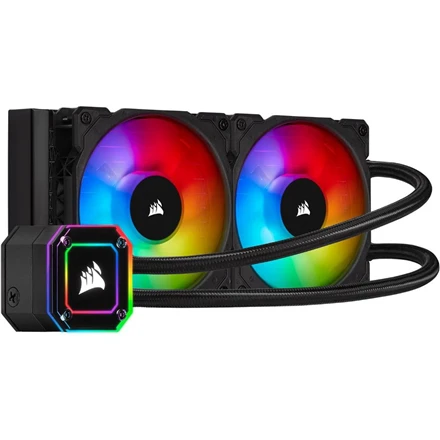CORSAIR iCUE H115i ELITE CAPELLIX 280 mm radiatorius dvigubas 140 mm ML RGB ventiliatorių programinės įrangos valdymo skystas procesoriaus aušintuvas