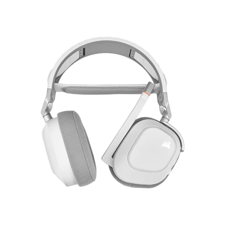 Corsair Ausinės Žaidimams HS80 RGB Su mikrofonu, Baltos, Over-Ear Su laidu