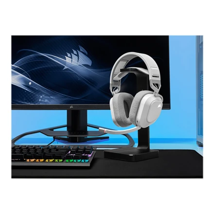 Corsair Ausinės Žaidimams HS80 RGB Su mikrofonu, Baltos, Over-Ear Su laidu