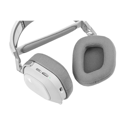 Corsair Ausinės Žaidimams HS80 RGB Su mikrofonu, Baltos, Over-Ear Su laidu