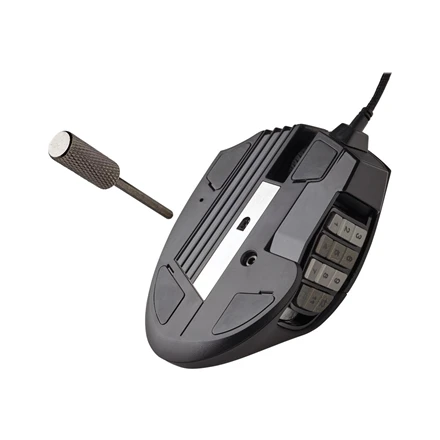 Corsair Scimitar RGB Elite Optinė MOBA/MMO žaidimų pelė, Juoda
