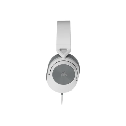 Corsair HS55 žaidimų ausinės, su laidu, su mikrofonu, Baltos