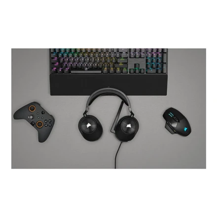 Žaidimų ausinės Corsair HS55 Surround Headset Carbon, Juodos