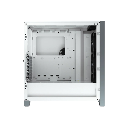 Korpusas Corsair iCUE 4000X RGB, tempered glass, baltas