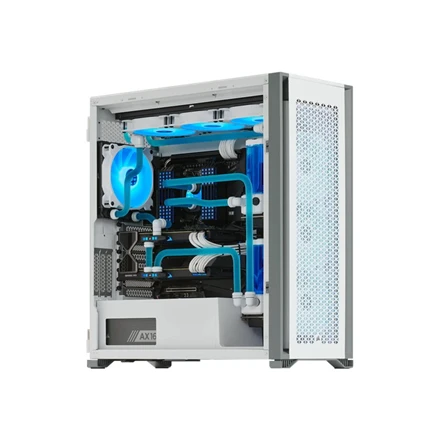 Corsair | Grūdinto stiklo PC dėklas | 7000D AIRFLOW | Šoninis langas | Baltas | Pilnas bokštas | Įtrauktas maitinimo šaltinis Nr. | ATX