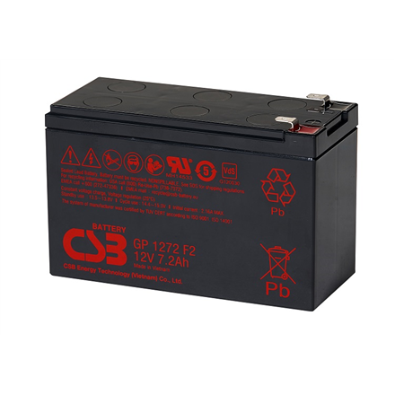 CSB GP1272 F2 CSB įkraunama baterija GP1272 F2 12V/7.2Ah