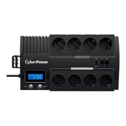 CYBERPOWER BR1200ELCD Line-Interactive UPS 1200VA/720W GreenPower energijos taupymo technologija LCD USB 4+4 lizdas Schuko tipo