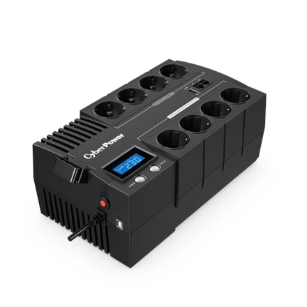 CYBERPOWER BR700ELCD Line-Interactive UPS 700VA/390W GreenPower energijos taupymo technologija LCD USB 4+4 Schuko
