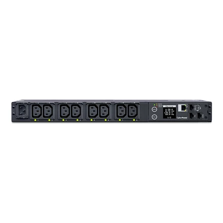 CYBERPOWER perjungiamas PDU41004230V/15A 1U 8x IEC-320 išėjimo tinklo jungtis PowerPanel Center programinė įranga