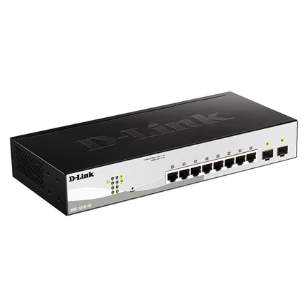 Šakotuvas D-Link | 10 prievadų gigabitų išmanusis valdomas jungiklis | DGS-1210-10 | Tvarkoma L2+ | Montuojamas ant stovo