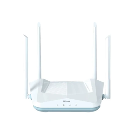D-Link | AX1500 Smart Maršrutizatorius | R15 | 802.11ax | 1200+300 Mbit/s | 10/100/1000 Mbit/s | Ethernet LAN (RJ-45) jungtys 3 | Mesh palaikymas: Taip | MU-MiMO: Taip | Ne, mobilusis plačiajuostis ryšys: | Antenos tipas: 4 išorinės