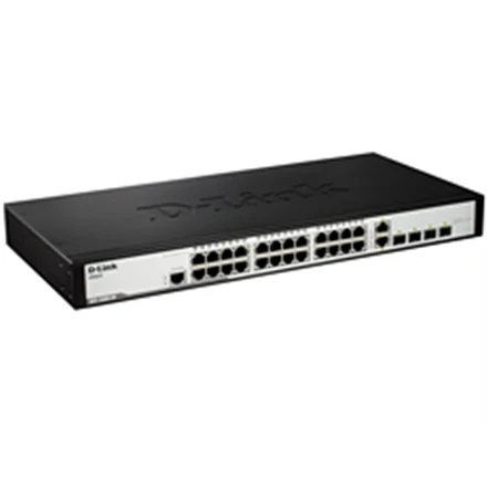 Šakotuvas D-LINK 28-Port Layer2 Smart Managed Gigabit Switch dlink žalias 3.0 24x 10/100/1000Mbit/s TP RJ-45 Port4x TP Combo Port / SFP lizdas
