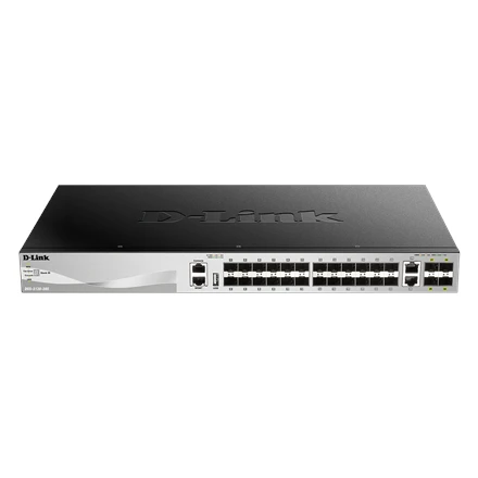 Šakotuvas D-Link | DGS-3130-30S | Jungiklis | Tvarkoma L3 | Montuojamas ant stovo | 10 Gbps (RJ-45) jungtys kiekis 2 | SFP jungtys kiekis 24 | SFP+ jungtys kiekis 4