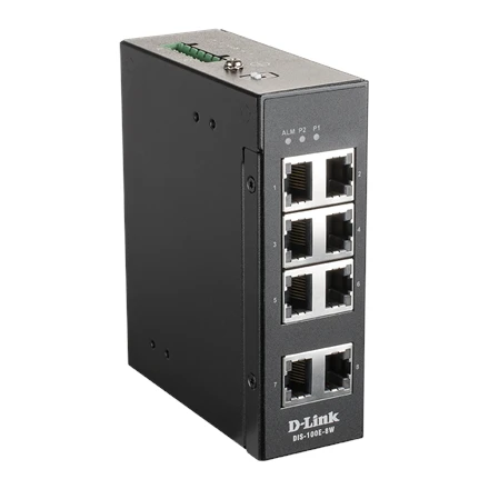 Šakotuvas D-LINK 8 prievadų nevaldomas Layer2 greitas eterneto pramoninis jungiklis