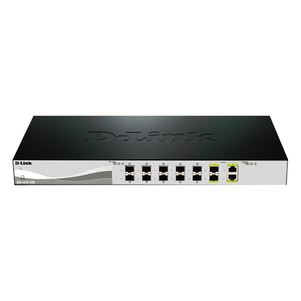 Šakotuvas D-Link | Komutatorius | DXS-1210-12SC | Žiniatinklio valdymas | Darbalaukio kompiuteriai | SFP+ jungčių kiekis: 10 | Kombinuotų jungčių kiekis: 2 | Maitinimo šaltinio tipas: Vienas | 24 mėn.