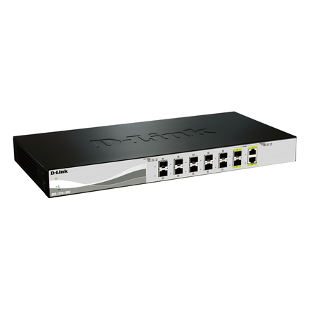Šakotuvas D-Link | Komutatorius | DXS-1210-12SC | Žiniatinklio valdymas | Darbalaukio kompiuteriai | SFP+ jungčių kiekis: 10 | Kombinuotų jungčių kiekis: 2 | Maitinimo šaltinio tipas: Vienas | 24 mėn.