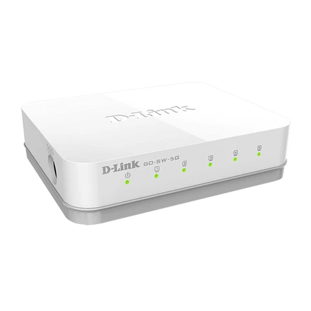 Šakotuvas D-Link GO-SW-5G tinklo komutatorius Ne-valdomas Juoda