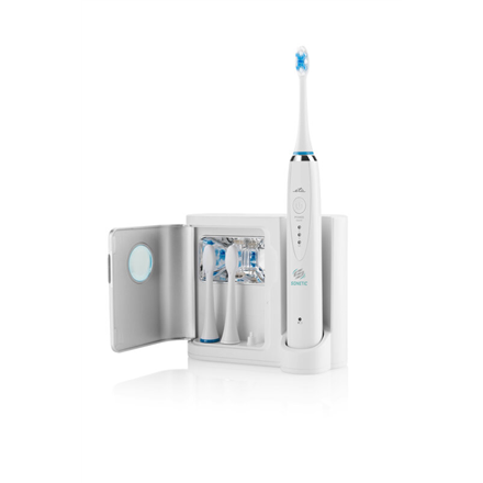 ETA Dantų šepetėlis Set + UV sanitizer ETA370790010 SONETIC Įkraunamas, Suaugusiems, Šepetėlių skaičius galvutės įeina 4, Number of teeth brushing modes 3, Sonic technology, Baltas/Juodas
