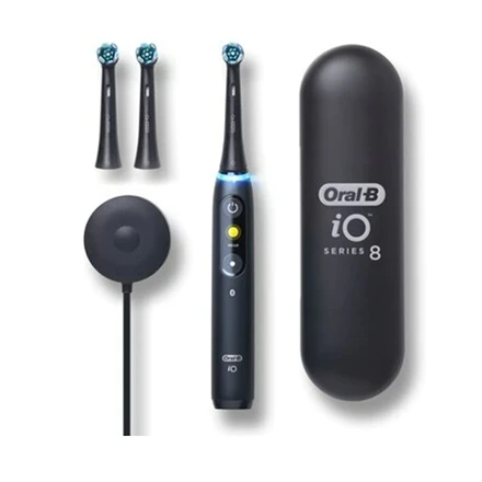 Elektrinis dantų šepetėlis Oral-B iO8, juodas