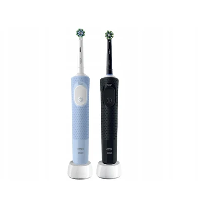 Braun Oral-B Vitality Pro Duo Adult Rotating-oscillating dantų šepetėlis Juodas, Mėlyna, Baltas